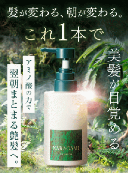 NARAGAMI 濃密ジェルシャンプー 300ｍL ナラガミ 酒粕エキス配合 酒粕美容シャンプー ダメージケア エイジングケア スカルプケア
